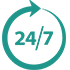 24*7 service